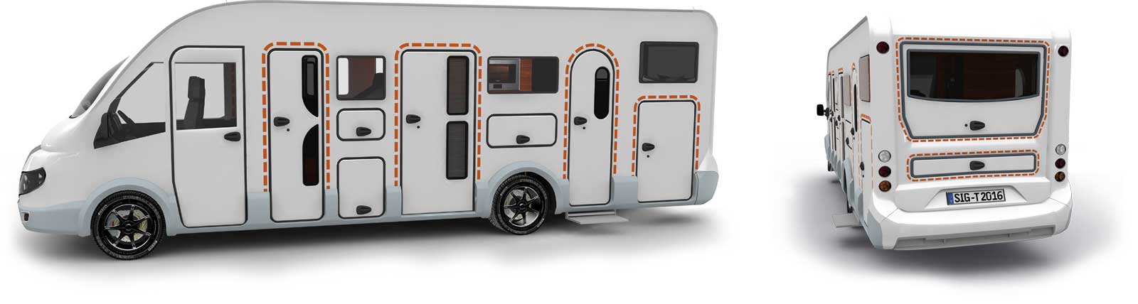 Satisfied tegos customers with Chausson caravans and RVs